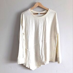 Casual Cream Long Sleeve Top